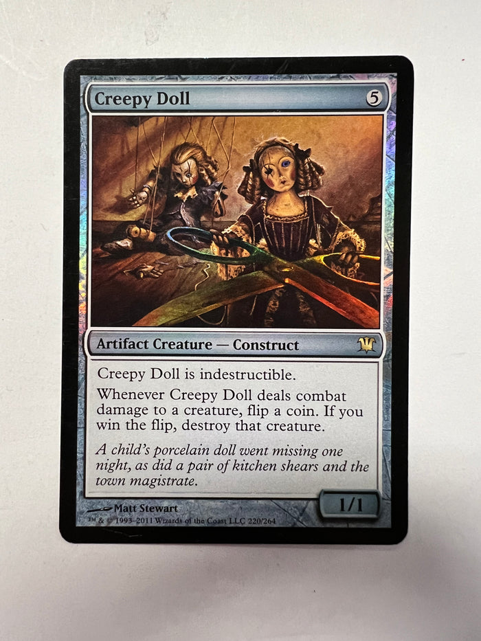 MTG Creepy Doll FOIL (Heavily Played)