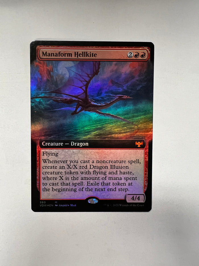 MTG Manaform Hellkite  FOIL EXTENDED ART (Heavily Played)