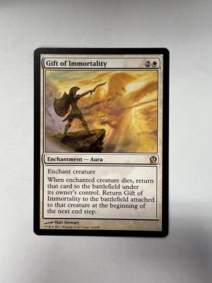 heavily played mtg card MTG Gift of Immortality (Heavily Played) – Fun Box Monster Emporium