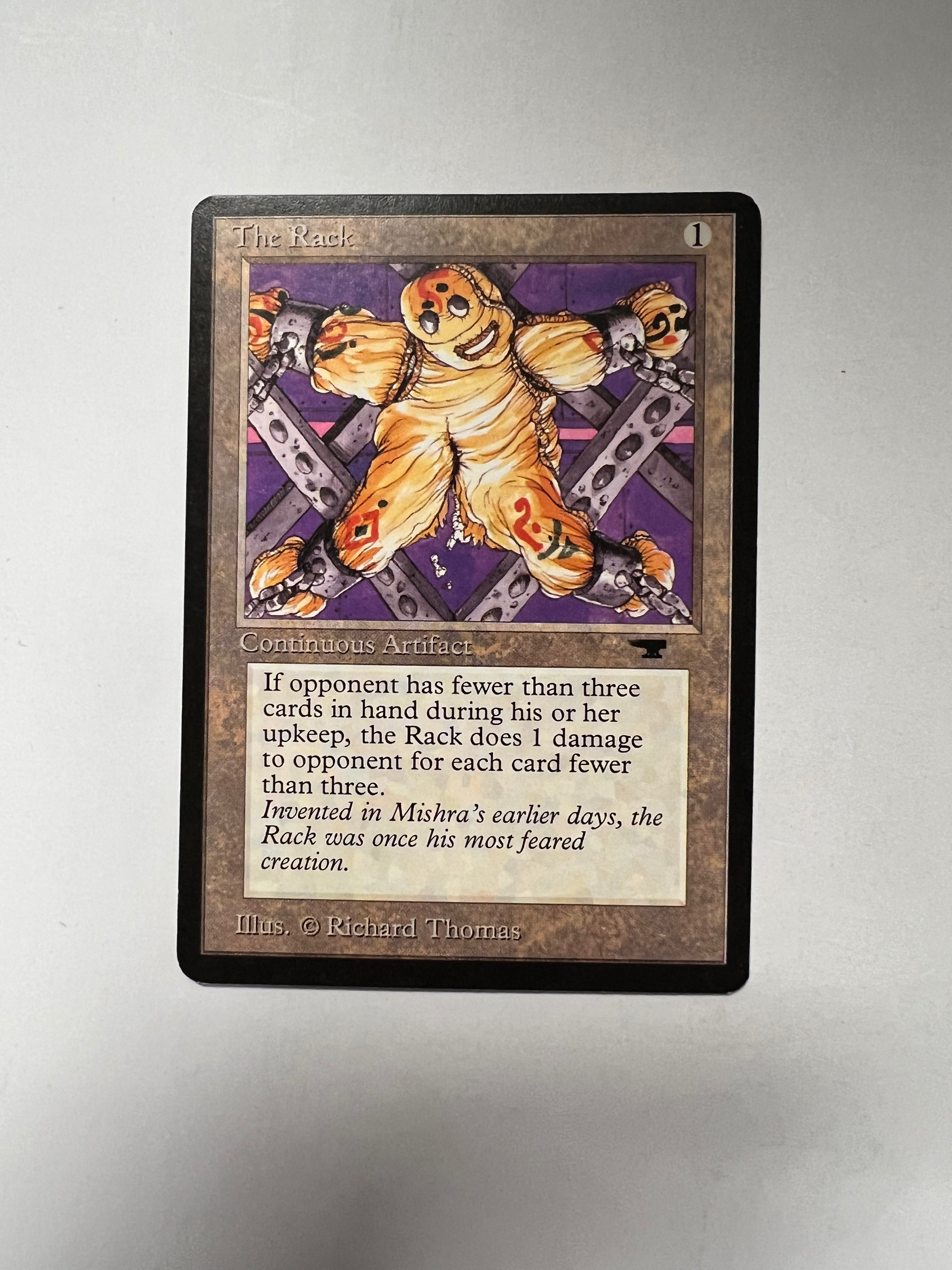 mtg cards like the rack MTG The Rack (moderately Played) – Fun Box Monster Emporium
