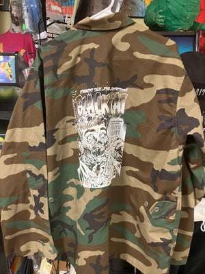 Jacket: Army Camo w/Printed "Radium Tasty" Print On Back