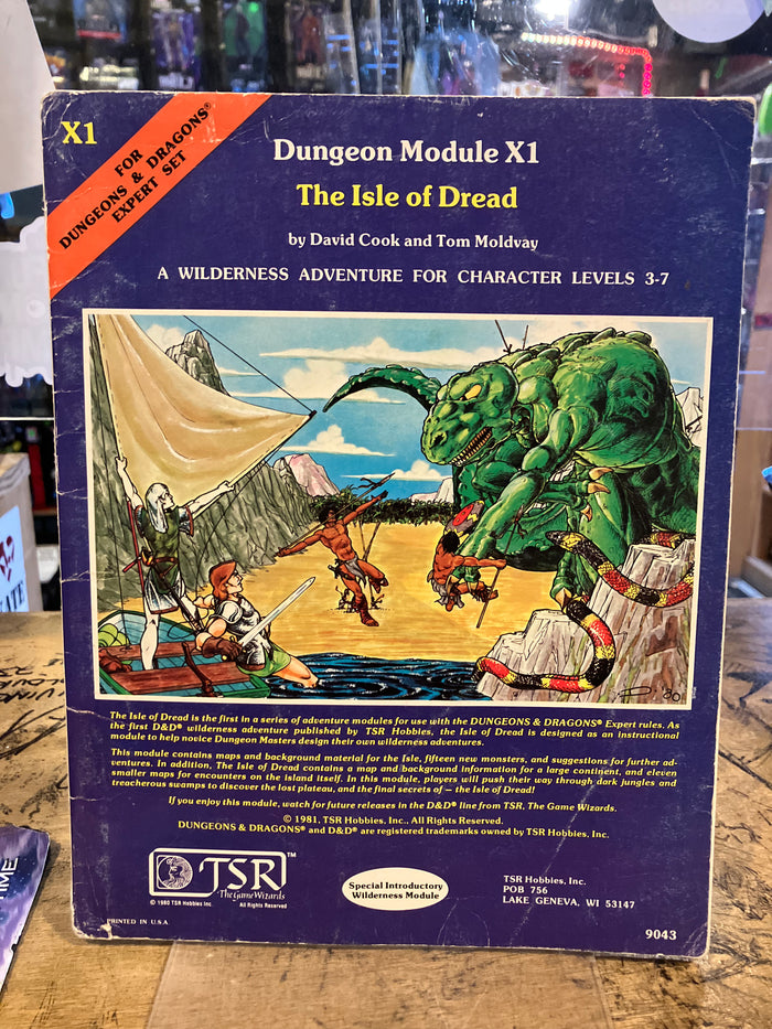 Advanced Dungeons & Dragons : X1 TSR Module The Isle Of Dread (1981)(D&D)