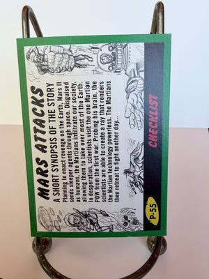 Mars Attacks: The Revenge! - 2017 Topps Trading Card Series 55 Green Border