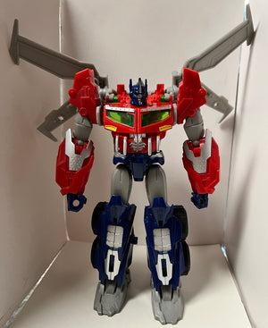 Transformers Optimus Prime Beast Hunters Voyager Class Figure (LOOSE NOT COMPLETE)