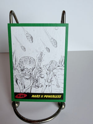 Mars Attacks: The Revenge! - 2017 Topps Green Border Trading Card P-49