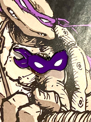 Enamel Pin: Donatello Purple Turtle Mask (TMNT)