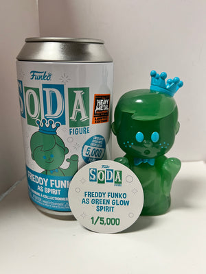 Funko Soda (OPENED): Freddy Funko as Spirit (GREEN)