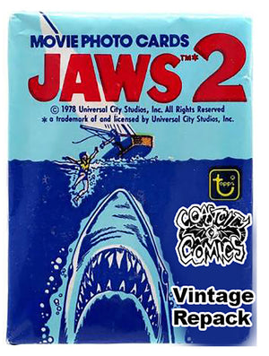 Jaws 2 : Movie Trading Cards  (Vintage Repack 10 Random Cards)