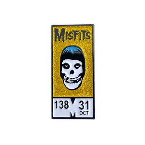 Enamel Pin: Misfits Corner Box (Gold Glitter Edition) (YESTERDAYS)
