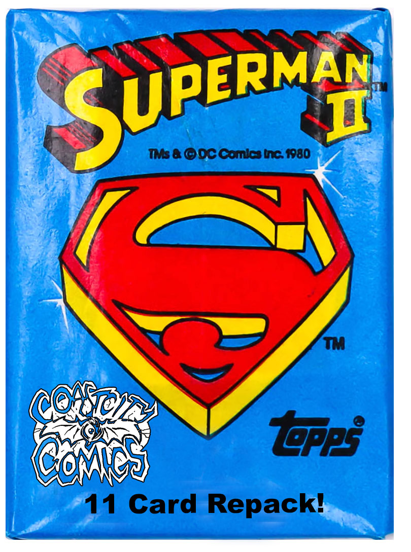 Superman II : Movie Trading Cards (Vintage Repack 11 Random Cards)
