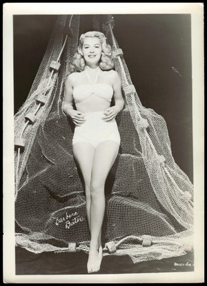 Vintage Barbera Baxter Fan Club Photo (Facsimile Signature)  7" X  5." 1950's (All About Eve)