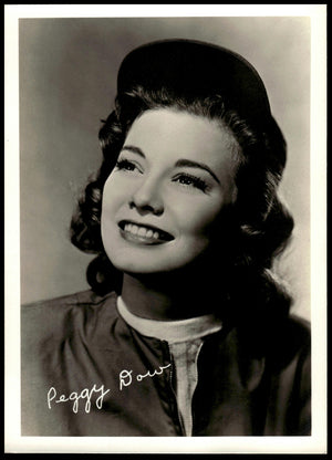 Vintage Peggy Dow Fan Club Photo (Facsimile Signature)  7" X  5." 1950's