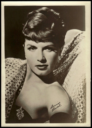 Vintage Denise Darcel Fan Club Photo (Facsimile Signature)  7" X  5." 1950's