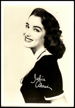 Vintage Julia Adams Fan Club Photo (Facsimile Signature)  7" X  5." 1950's Creature From The Black Lagoon