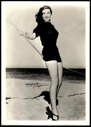 Vintage Marguerite Chapman Fan Club Photo : 7" X  5." (Facsimile Signature)