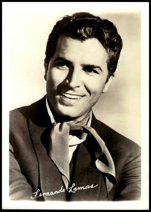 Vintage Fernando Lamas Fan Club Photo : 7" X  5." (Facsimile Signature)