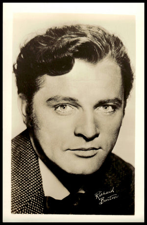 Vintage Richard Burton Fan Club Photo (Facsimile Signature) 5.5" X  3.5." 1950's