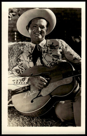 Vintage Al Dexter Fan Club Photo (Facsimile Signature)  5.5" X  3.5." 1950's