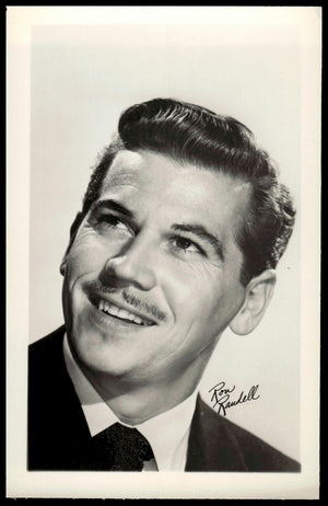 Vintage Ron Randell Fan Club Photo (Facsimile Signature) 5.5" X  3.5." 1950's