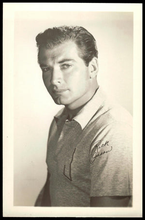 Vintage Rick Jason Fan Club Photo (Facsimile Signature)  5.5" X  3.5." 1950's Combat!