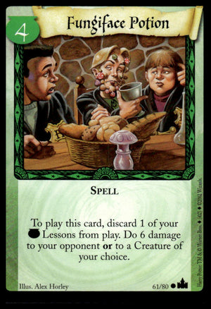 Harry Potter TCG Trading Card Game (2001) : Fungiface Potion