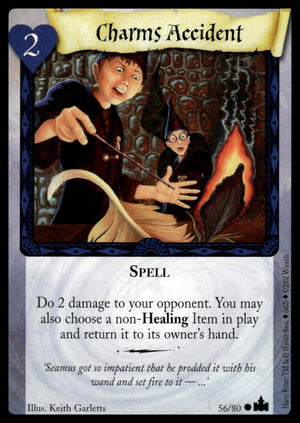 Harry Potter TCG Trading Card Game (2001) : Charms Accident