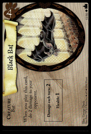 Harry Potter TCG Trading Card Game (2001) : Black Bat
