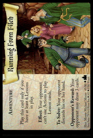 Harry Potter TCG Trading Card Game (2001) : Running From Filch
