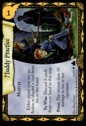 Harry Potter TCG Trading Card Game (2001) : Muddy Practice