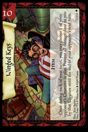 Harry Potter TCG Trading Card Game (2001) : Winged Keys