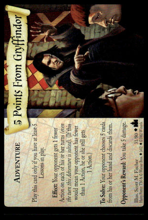 Harry Potter TCG Trading Card Game (2001) : 5 Points From Gryffindor