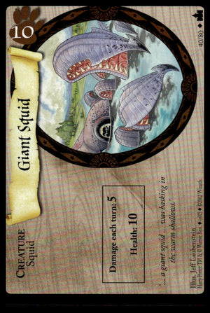 Harry Potter TCG Trading Card Game (2001) : Giant Squid