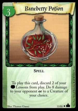 Harry Potter TCG Trading Card Game (2001) : Baneberry Potion