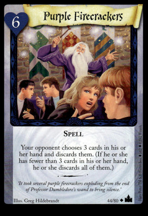 Harry Potter TCG Trading Card Game (2001) : Purple Firecrackers
