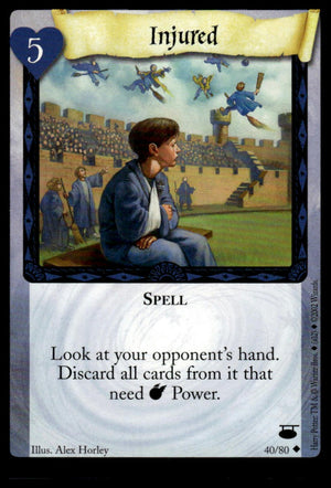 Harry Potter TCG Trading Card Game (2001) : Injured