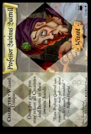 Harry Potter TCG Trading Card Game (2001) : Professor Quirrell (Non-Foil)