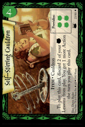 Harry Potter TCG Trading Card Game (2001) : Self Stirring Cauldron (Non-Foil)