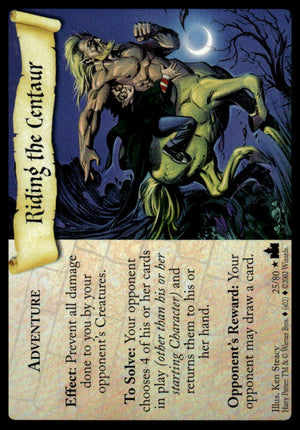 Harry Potter TCG Trading Card Game (2001) : Riding The Centaur