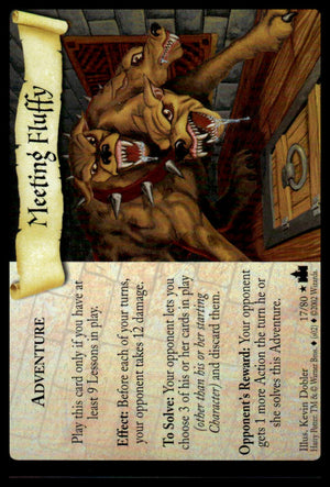 Harry Potter TCG Trading Card Game (2001) : Meeting Fluffy