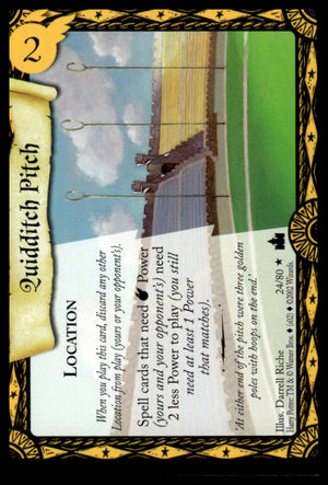 Harry Potter TCG Trading Card Game (2001) : Quidditch Pitch