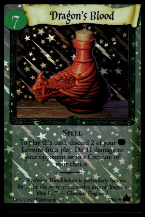Harry Potter TCG Trading Card Game (2001) : Dragon's Blood (Foil)