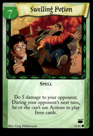 Harry Potter TCG Trading Card Game (2001) : Swelling Potion