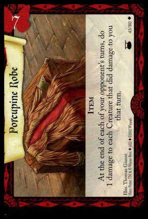 Harry Potter TCG Trading Card Game (2001) : Porcupine Robe