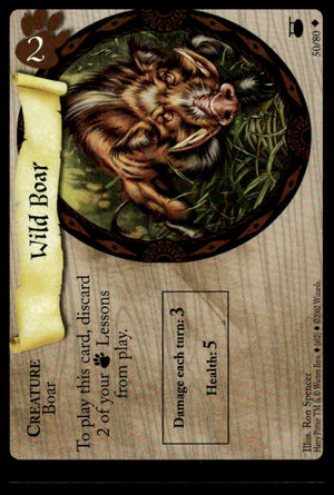 Harry Potter TCG Trading Card Game (2001) : Wild Boar