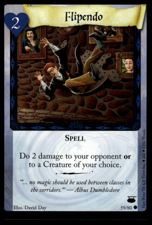 Harry Potter TCG Trading Card Game (2001) : Flipendo