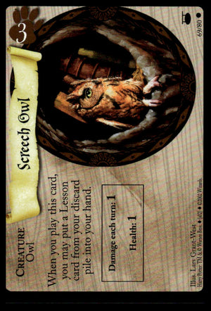 Harry Potter TCG Trading Card Game (2001) : Screech Owl