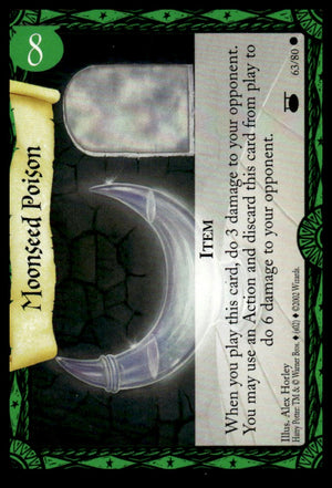 Harry Potter TCG Trading Card Game (2001) : Moonseed Poison (Non-Foil)