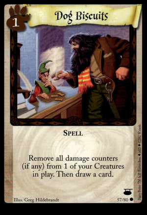 Harry Potter TCG Trading Card Game (2001) : Dog Biscuits