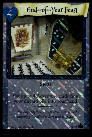 Harry Potter TCG Trading Card Game (2001) : End-Of-Year Feast (Holo)