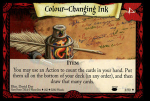 Harry Potter TCG Trading Card Game (2001) : Colour-Changing Ink